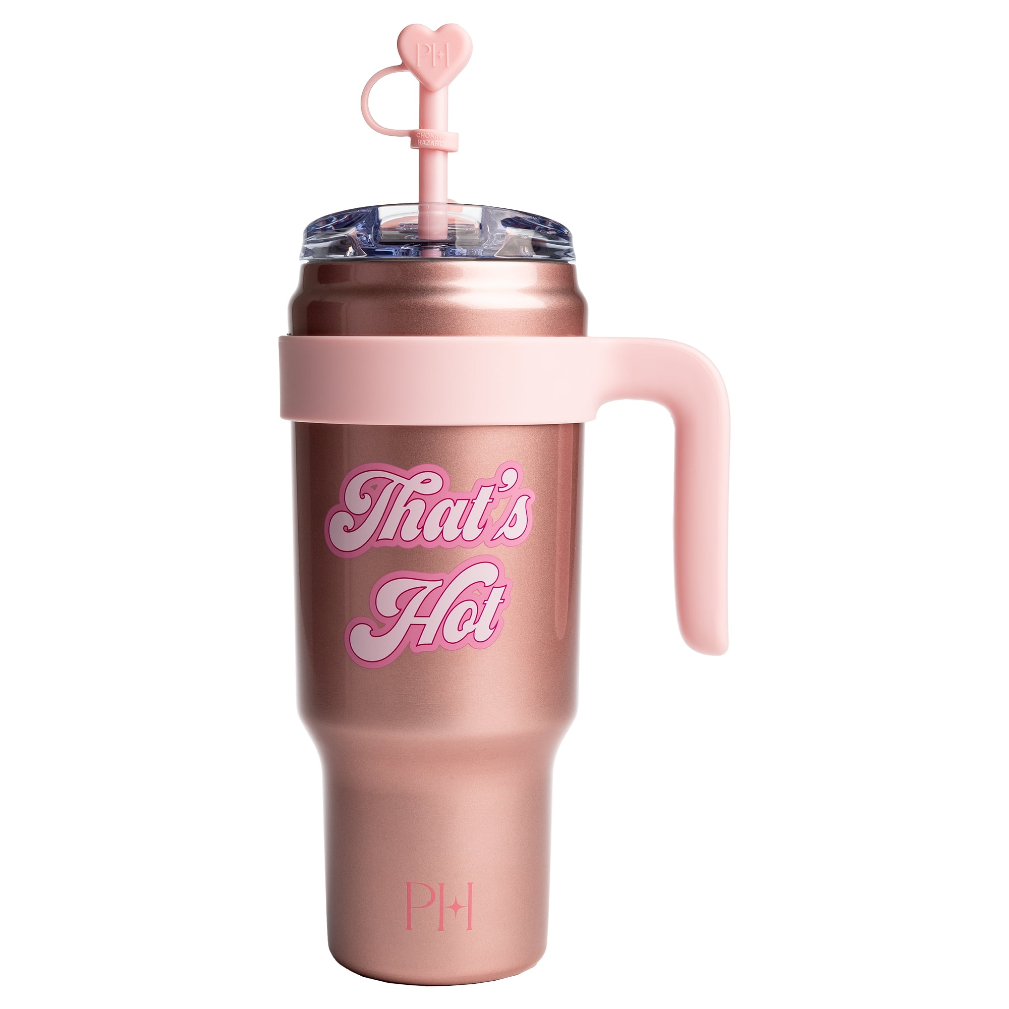Paris Hilton 40oz Insulated Stainless Steel Tumbler – Metallic Pink