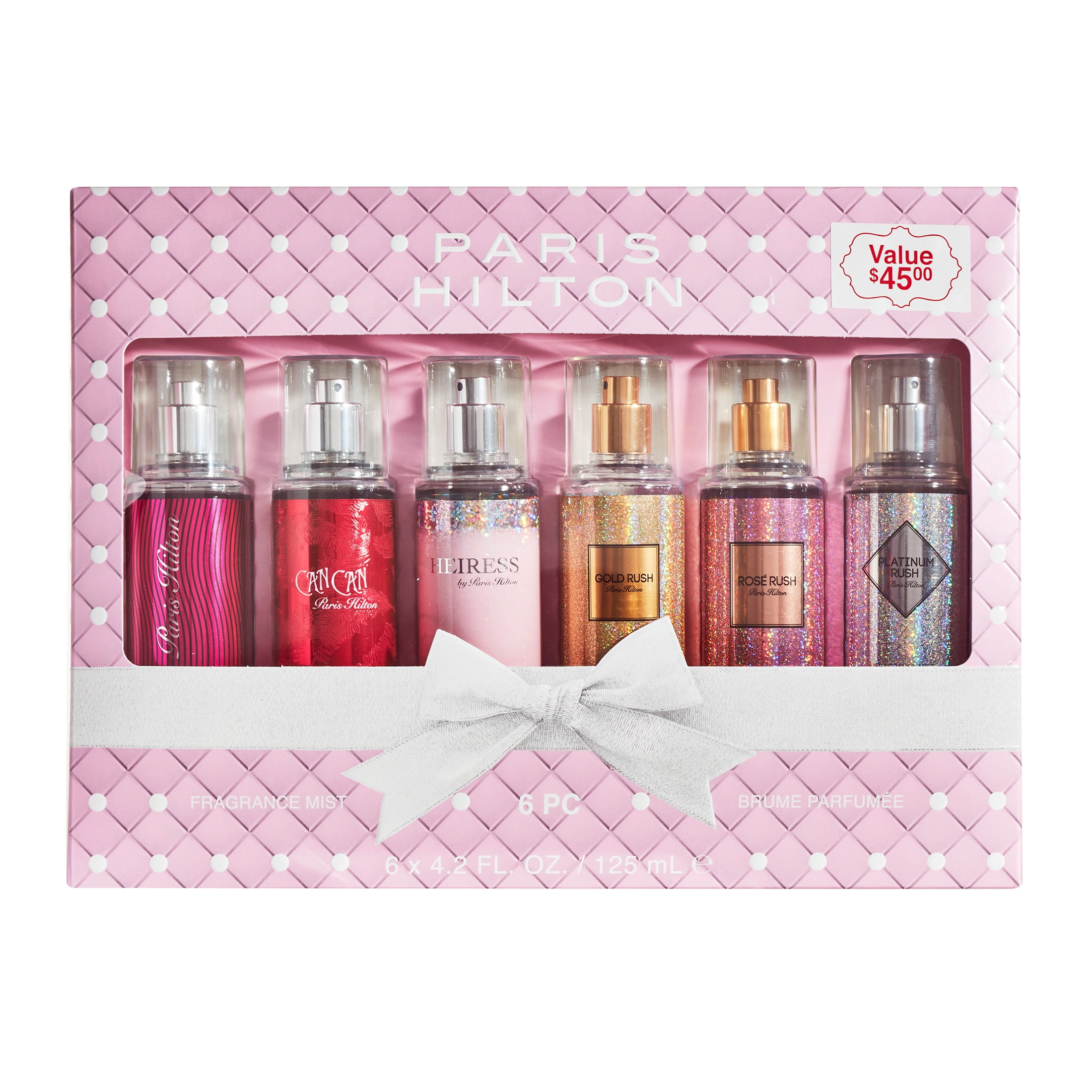 Paris Hilton 6-Piece Assorted Body Mist Gift Set for Women