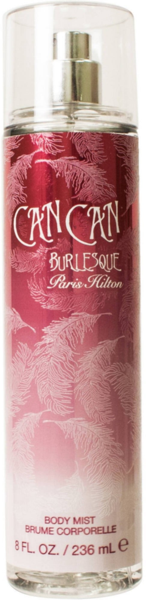 Paris Hilton Can Can Burlesque Body Mist Spray 8 oz (Pack of 4)