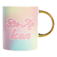 thumbnail image 1 of Paris Hilton Ceramic Coffee Mug, Large Coffee Cup with Gold Handle, 16 Ounces, Be An Icon, 1 of 8