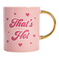 Paris Hilton Ceramic Coffee Mug, Large Coffee Cup with Gold Handle, 16 Ounces, That's Hot - image 1 of 8