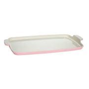 Paris Hilton Double Burner Griddle Pan for Stovetop, 17.8" x 10.5", Clean Ceramic™ Nonstick Coating, Pink