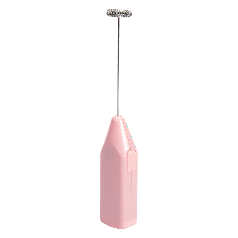 Frother with Stand, Handheld Whisk, Foamer - Primula Pink