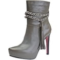 thumbnail image 1 of Paris Hilton Footwear - Alisha - Dark Grey Leather - 8.5, 1 of 1