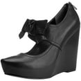 thumbnail image 1 of Paris Hilton Footwear - Front - Black Leather, 1 of 1