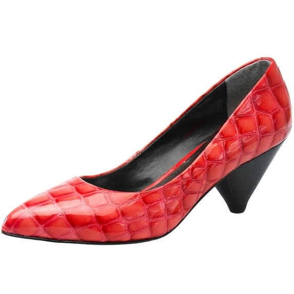 Paris Hilton Footwear - Pamela - Red Crocco Patent - 7.5