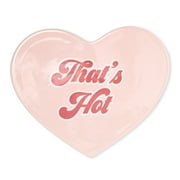 Paris Hilton Heart-Shaped Ceramic Trivet, Durable and Heat Safe, That's Hot Design, Pink