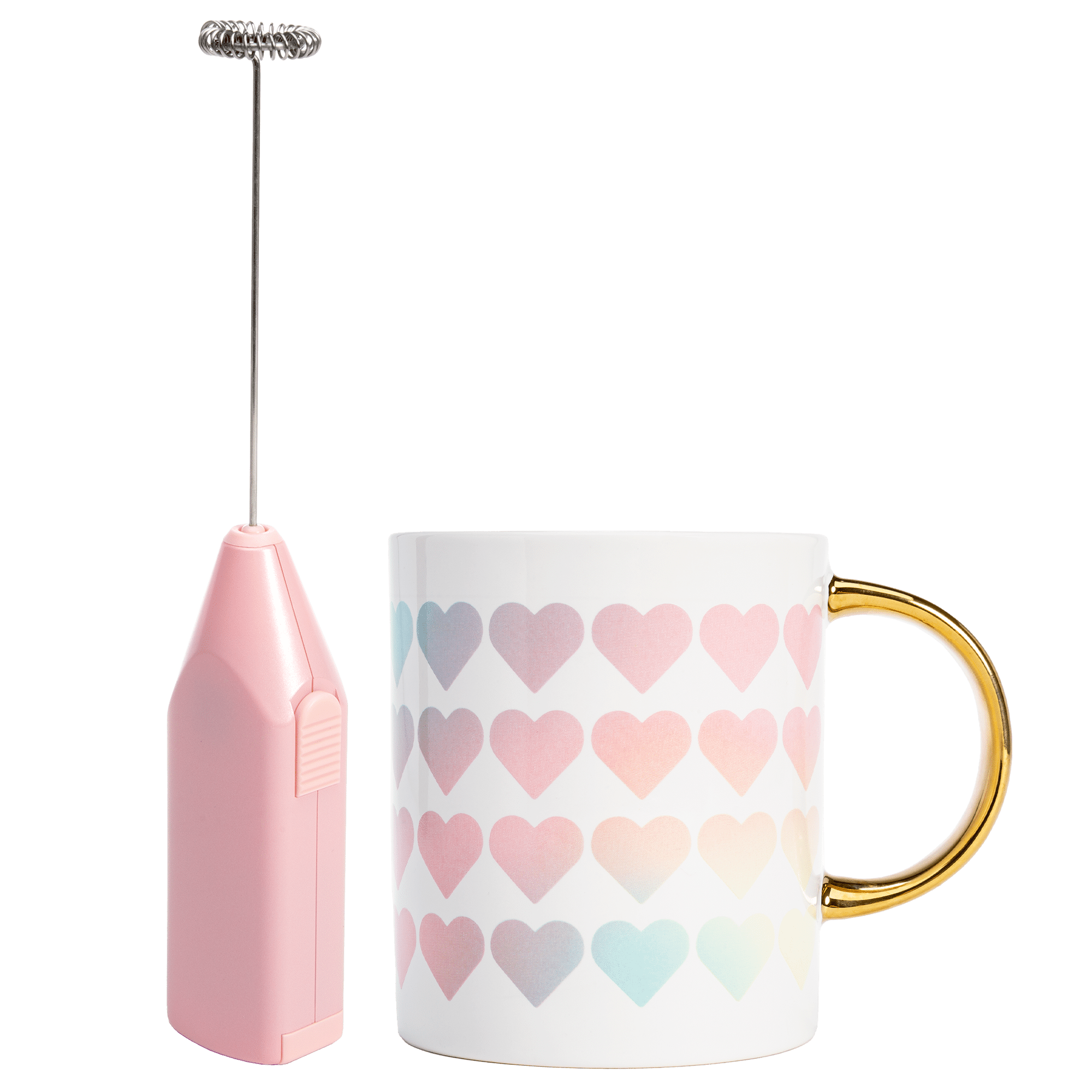 Paris Hilton Electric Frother, Handheld Drink Mixer, Battery Powered, 2AA  Batteries Included, Pink