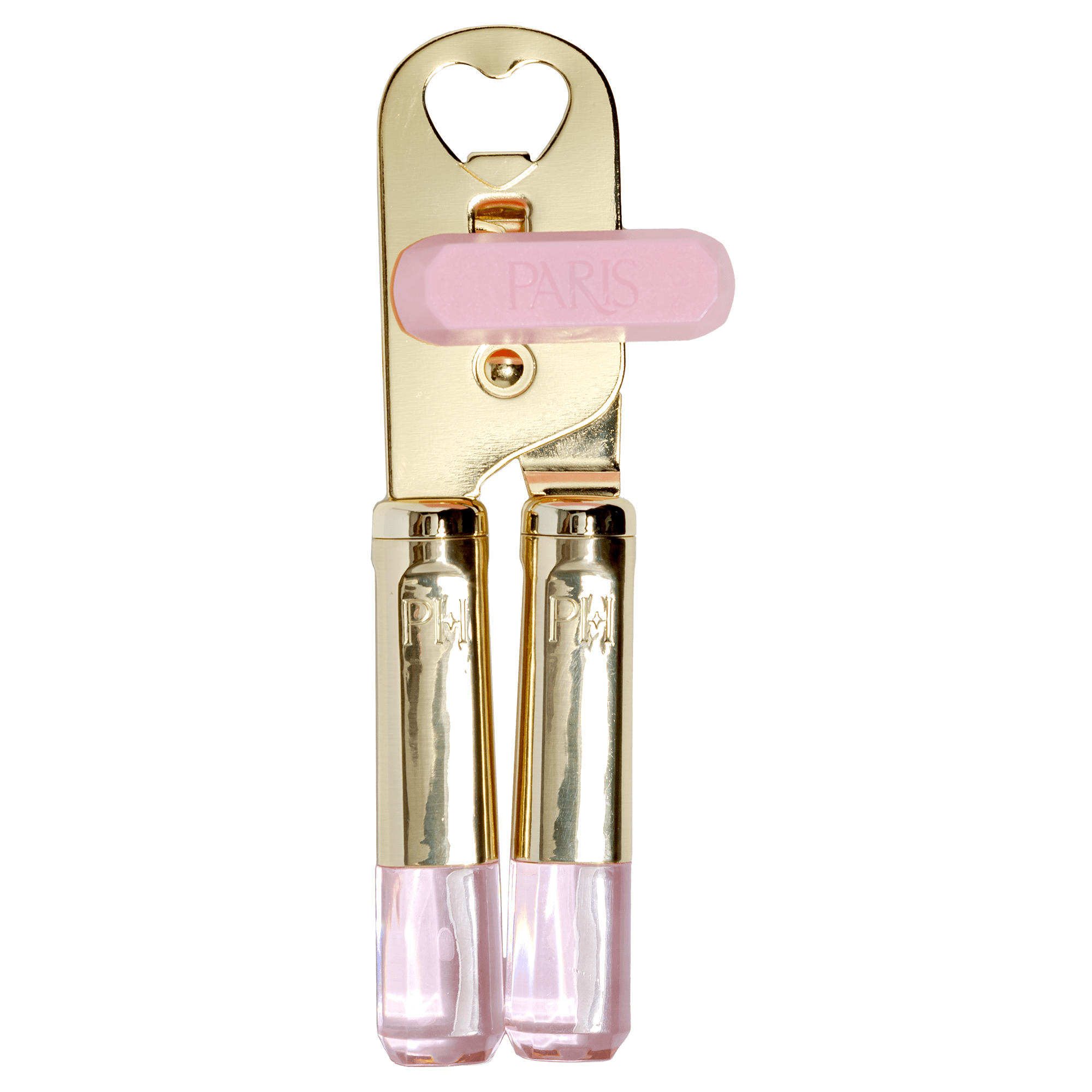 Paris Hilton Manual Can Opener with Pink Jewel Shaped Handles, Pink