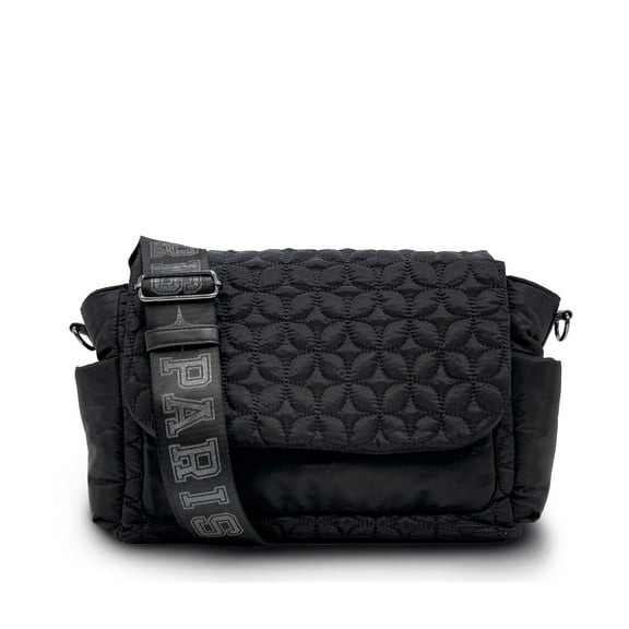 Paris Hilton Messenger Crossbody Baby Diaper Bag Black