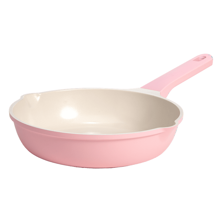 Paris Hilton Nonstick Fry Pan with Clean Ceramic Nonstick Coating, 10 inch, Pink