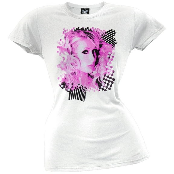 Paris Hilton - Pink & Black Juniors T-Shirt - Small