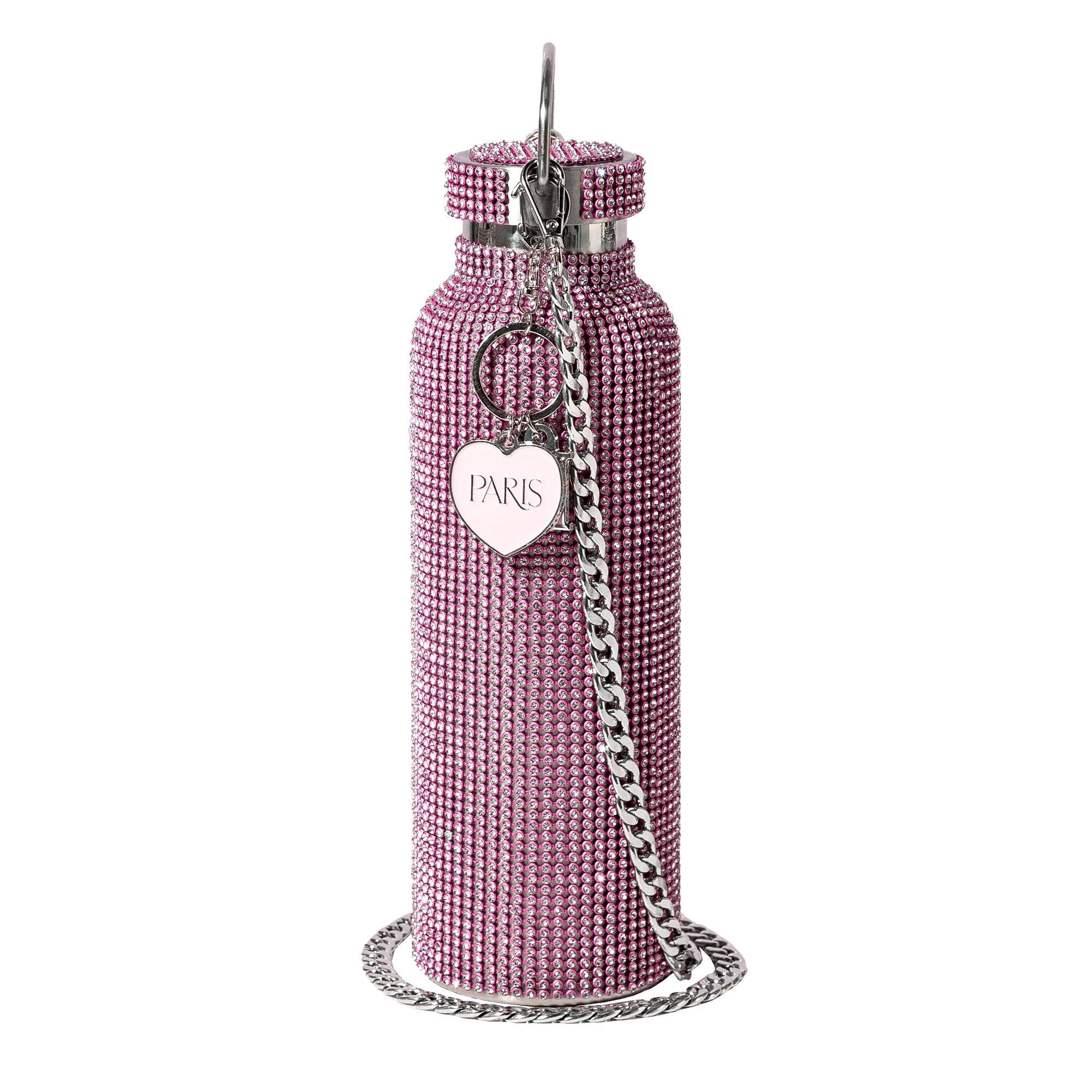 Paris Hilton Diamond Bling Wine Tumbler, Vacuum Insulated Stainless Steel  with Easy Sip Lid, Bedazzled with Over 2500 Rhinestones, 12-Ounce, Pink