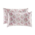 thumbnail image 1 of Paris Hilton Satin Pillowcase 2-Pack, Floral Roses, Standard, 1 of 7