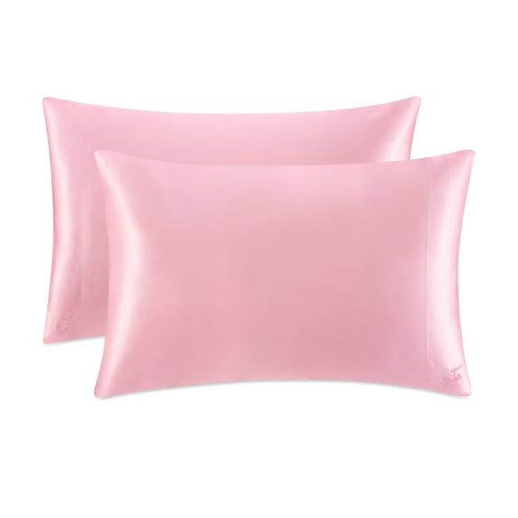 Paris Hilton Satin Pillowcase 2-Pack, Pink, Standard