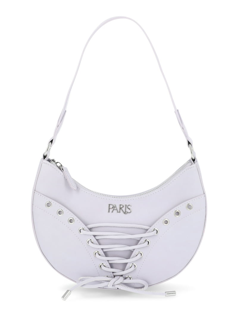 Paris Hilton Lacey Crescent Shoulder Bag Faux Leather - Walmart.com