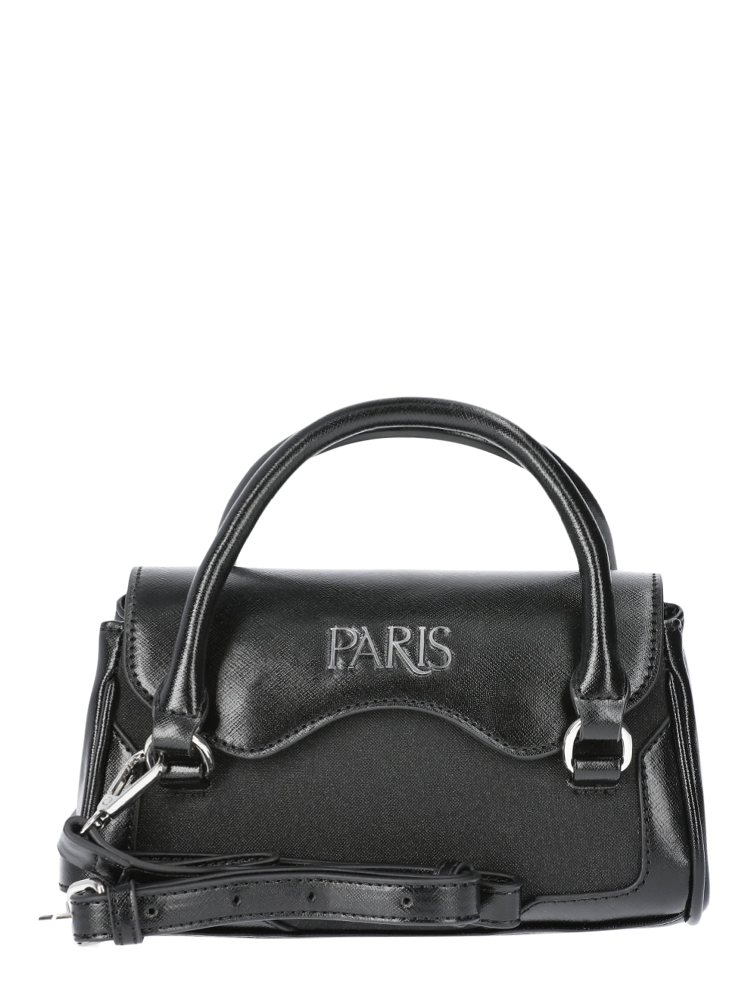 Paris Hilton Women's Mason Mini Tote with Crossbody Strap, Black