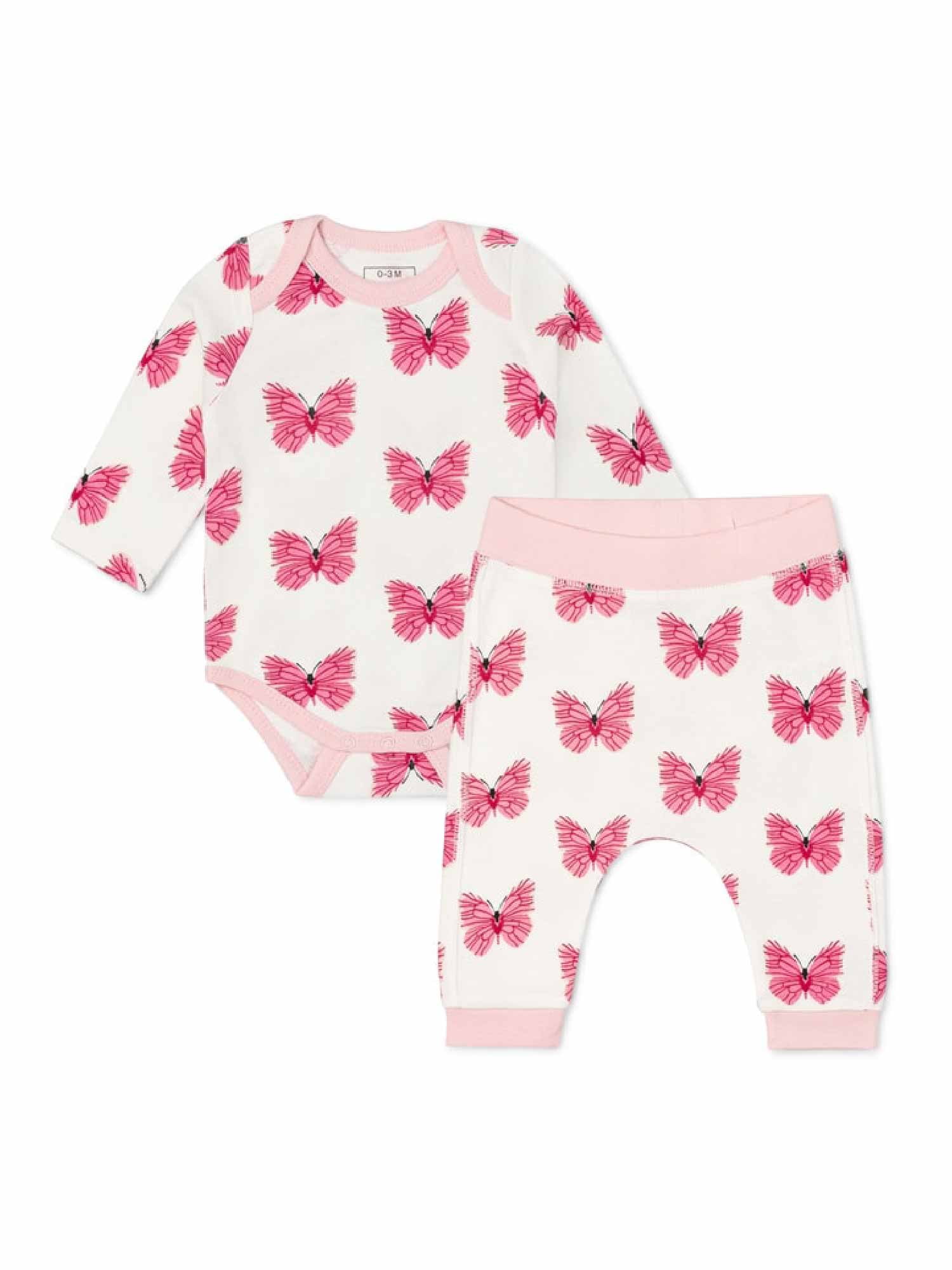 Paris Hilton x Monica + Andy Baby Organic Cotton First Moves Set, Sizes Newborn- 12/18 Months