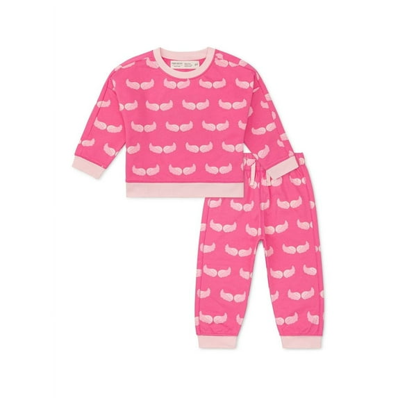 Paris Hilton x Monica + Andy Baby & Toddler Organic Cotton Sporty Sweatsuit Set, Sizes 12 Months-5T