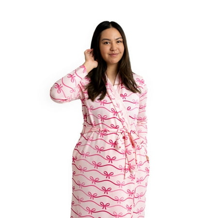 Paris Hilton x Monica + Andy Maternity Organic Cotton Lounge Robe, Sizes XS-XXL