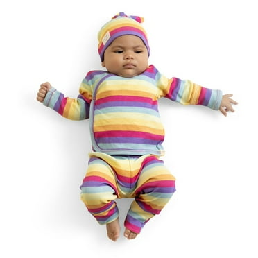 Paris Hilton x Monica + Andy Organic Cotton Baby 4 Piece Cuddle Box Gift Set, Sizes Preemie-0-3 Months