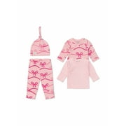 Paris Hilton x Monica + Andy Organic Cotton Baby 4 Piece Cuddle Box Gift Set, Sizes Preemie-0/3 Months
