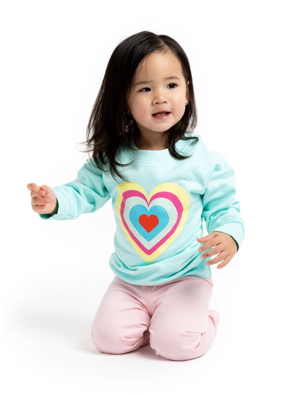Paris Hilton x Monica + Andy Organic Cotton Baby Crewneck Sweatshirt, Sizes 0-3 Months-5T