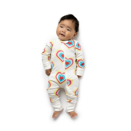Paris Hilton x Monica + Andy Organic Cotton Baby One Piece Coverall, Sizes Preemie-24 Months