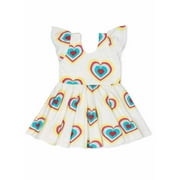 Paris Hilton x Monica + Andy Organic Cotton Baby & Toddler Short Sleeve Let's Dance Dress, Sizes 12 Months-5T