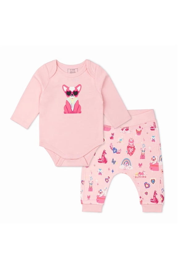 Paris Hilton x Monica + Andy Organic Cotton First Moves Set, Sizes Newborn- 24 Months