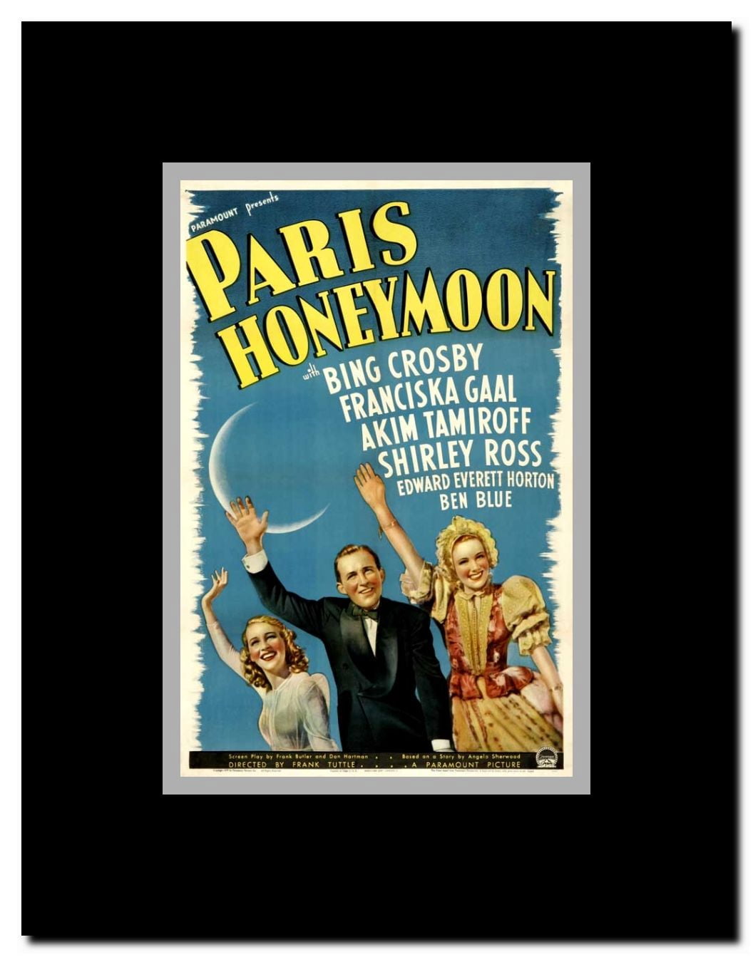 Paris Honeymoon Framed Movie Poster