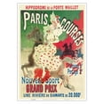 thumbnail image 1 of Paris Horse Races (Courses) at the Hippodrome de la Porte Maillot - Vintage France Advertising Poster by Jules Chéret c.1897 - Master Art Print 10in x 14in, 1 of 4
