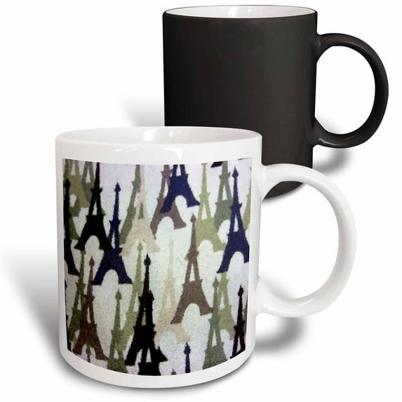3drose, Paris in Winter, 11oz Magic Transforming Mug