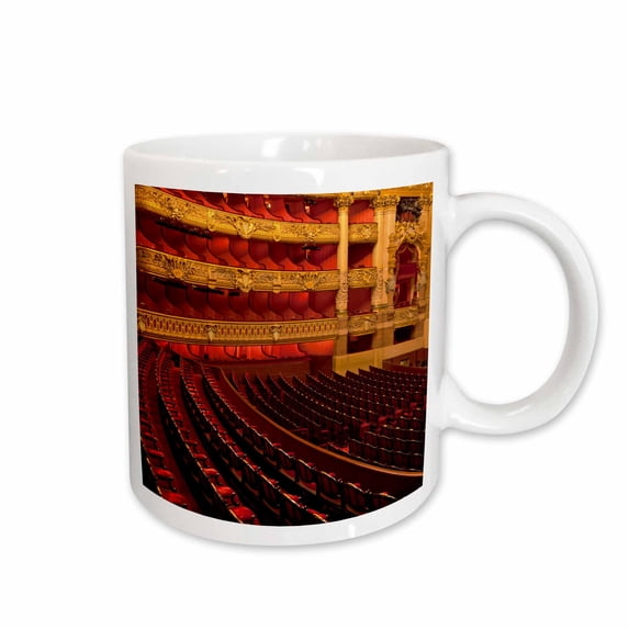 3drose, Paris. Interior of Paris Opera House., 15oz Mug