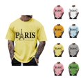 thumbnail image 1 of Paris Is Always A Good Idea Graphic Tees for Men 2026 Summer Casual Short Sleeve Crewneck Travel T Shirts, 1 of 4