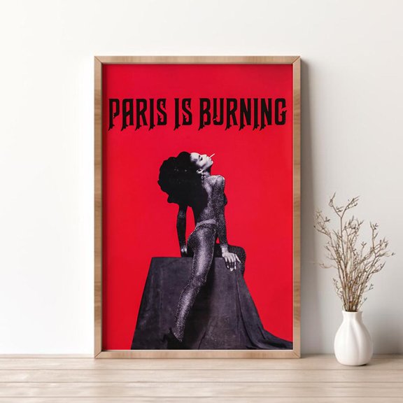 Paris Is Burning Movie Poster, Retro Ballroom Documentary Film Wall Art Print