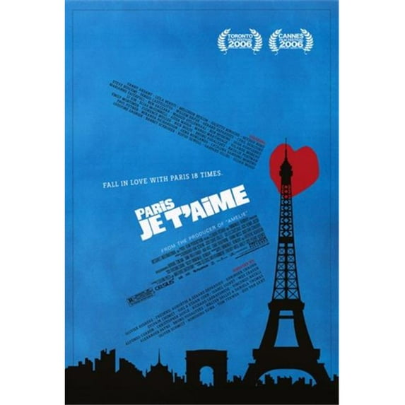 Paris Je T'aime Movie Poster (11 x 17)