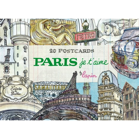 Paris, Je t'Aime: 20 Postcards Book (Paperback)