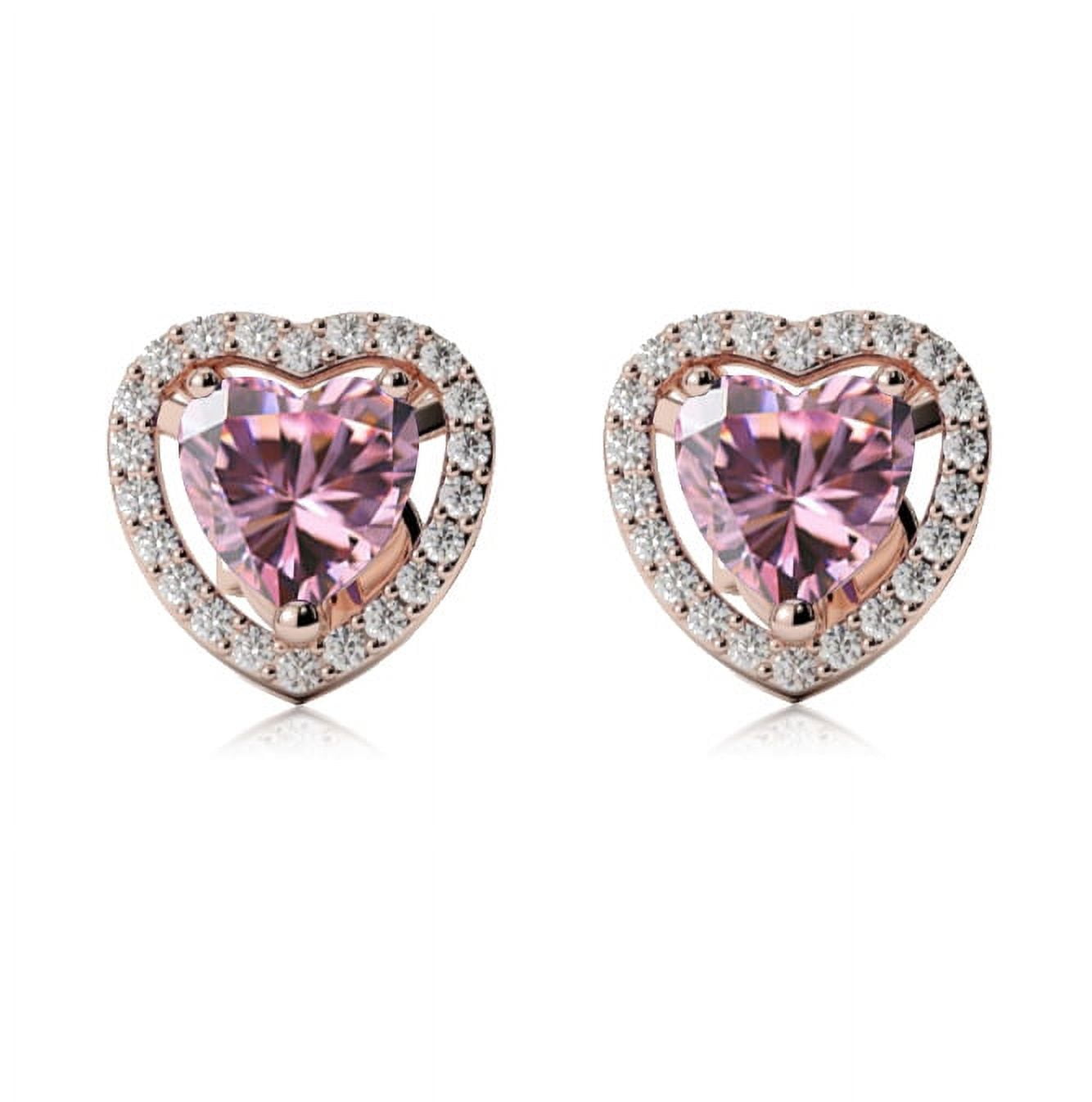24k rose gold earrings discount