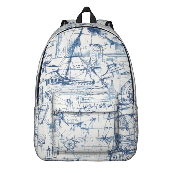 Paris Journey Travel Backpack for Women, Holiday Adventure School Bookbag, Girly Vintage Trip Vacation Airplane Daypack