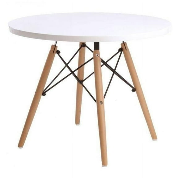 Paris Kids Playroom Table, White - 19 x 23.5 x 23.5 in.