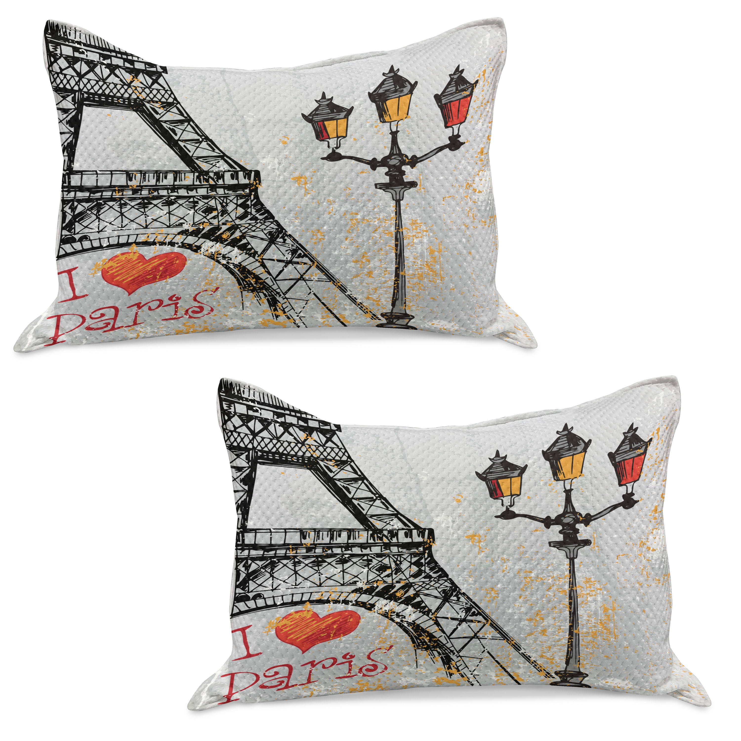 WHEREable Art Dieu Est L'Amour Linen Euro Pillow main image 1