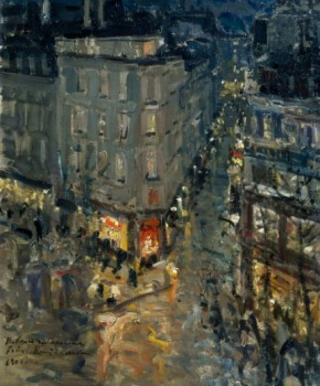Paris Le Boulevarde des Capucines Konstantin Alekseevic Korovin (1861-1939Russian) Tretiakov Gallery Moscow Canvas Art - Konstantin Alekseevic Korovi (18 x 24)