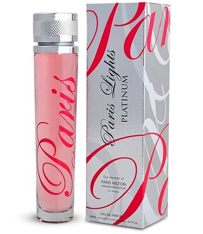 paris lights platinum by mirage brand fragrances inspired by paris hilton anniversary edition by paris hilton for women