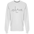 thumbnail image 1 of Paris Line Sketch City Sweatshirt Men - Men Sweatshirt, 3XL, 1 of 2