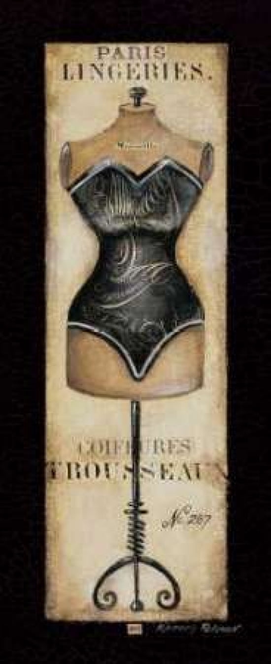 Paris Lingeries No 287 Canvas Art - Kimberly Poloson (24 x 48)