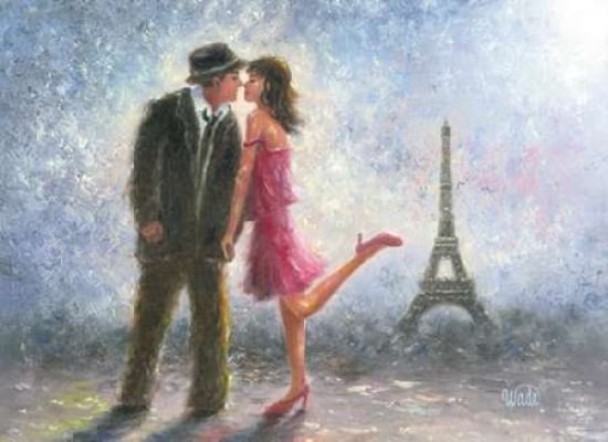 Paris Love Canvas Art - Vicki Wade (20 x 28)