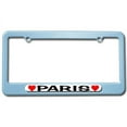 thumbnail image 1 of Paris Love with Hearts License Plate Frame, 1 of 1