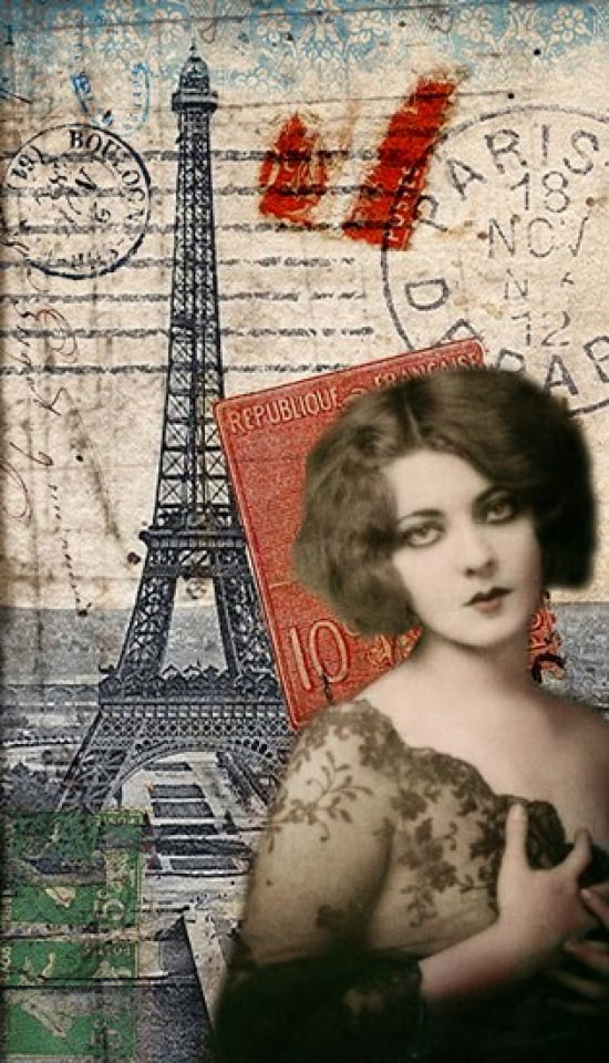 Paris Memento Canvas Art - Sandy Lloyd (17 x 29)