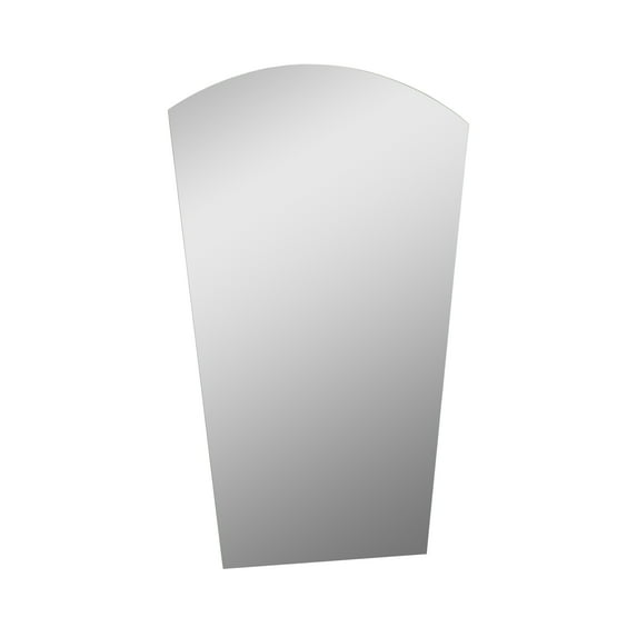 Paris Mini 22 in. W x 28 in. H Arch Polished Frameless Bathroom Vanity Mirror